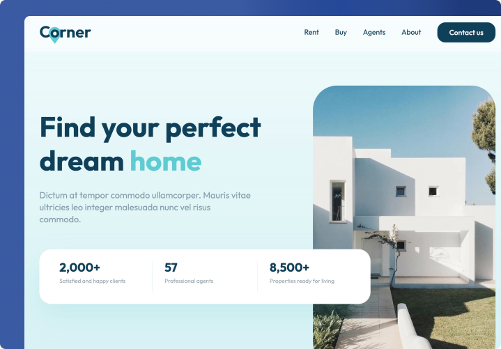 Corner Webflow Template